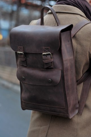 Как купить винтажный кожаный рюкзак мужской