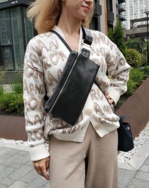 кожаная молодежная сумка кросс