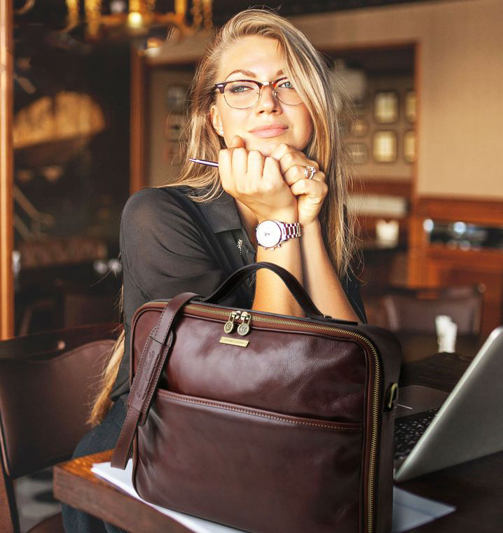 Женский портфель кожаный