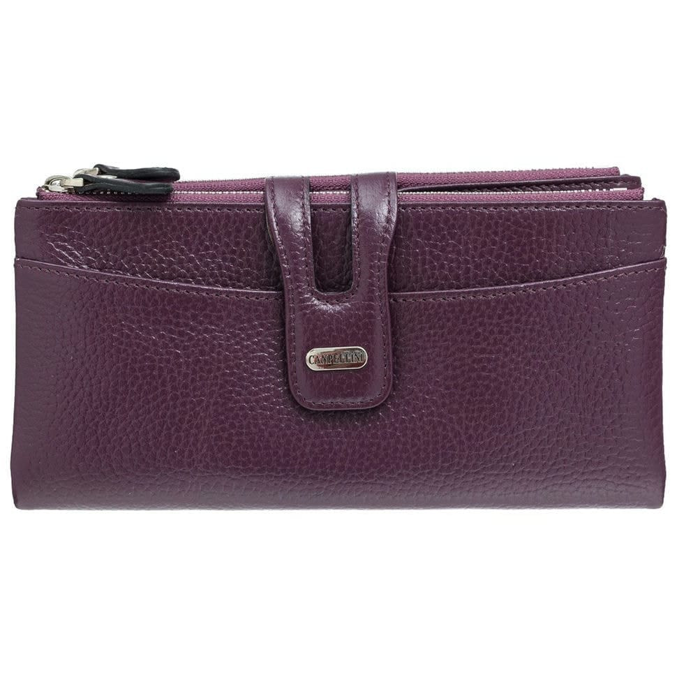 Гаманець жіночий шкіра CANPEL 2021-95 фіолетовий флотар