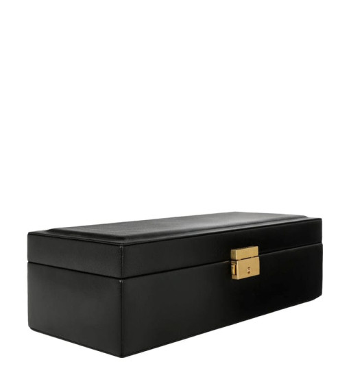 Жіночий шкіряний футляр для годинника-органайзер для годинника - Herzog - Чорний колір - Time Resistance 5238201W