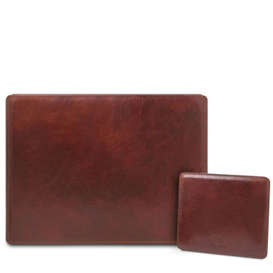 Office Set Leather desk pad with inner compartment and mouse pad TL142161