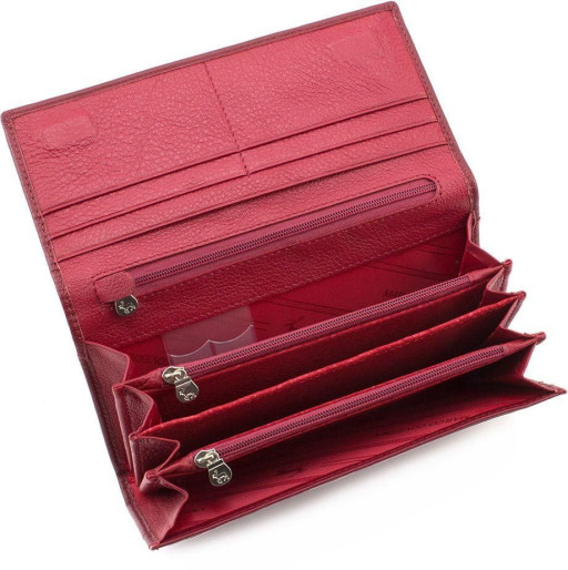 Женский бордовый кошелёк Marco Coverna mc1413-4