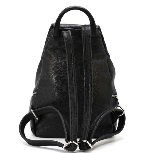 Шкіряний жіночий рюкзак Virginia Conti Italy - 03150_fblack