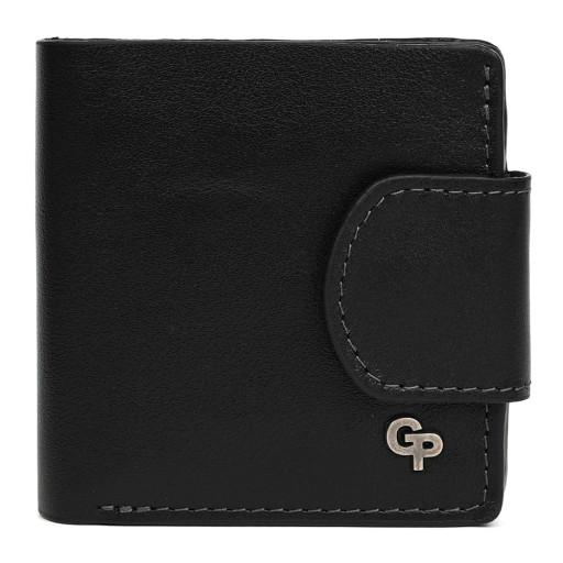 Портмоне з монетницею Grande Pelle 500610 чорне