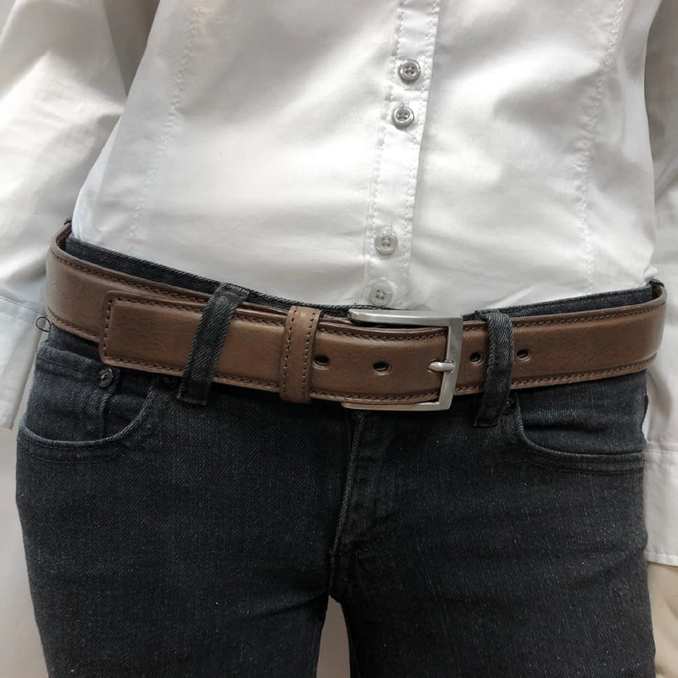 Шкіряний ремень 215/35 moro коричневий TONY PEROTTI