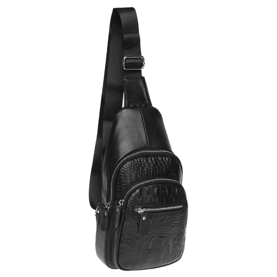 Чоловік шкіряний рюкзак Borsa Leather K1142-black