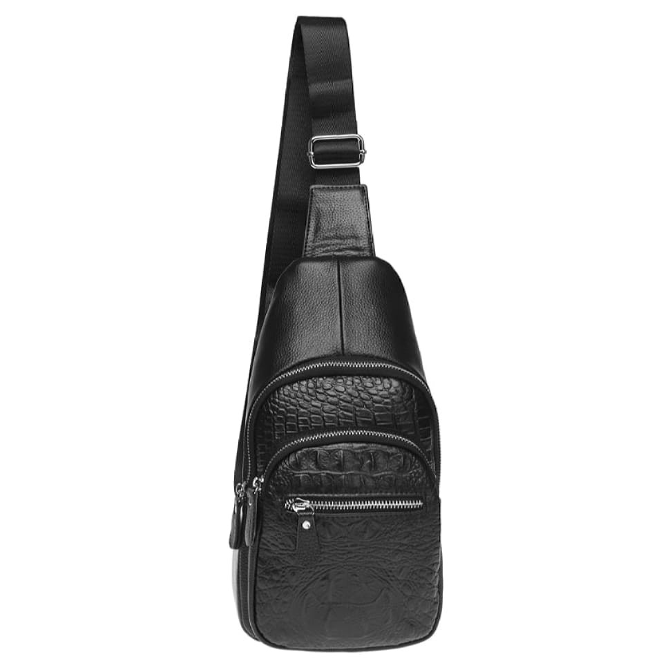 Чоловік шкіряний рюкзак Borsa Leather K1142-black