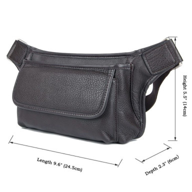 Belt bag made of genuine leather JD3019Q