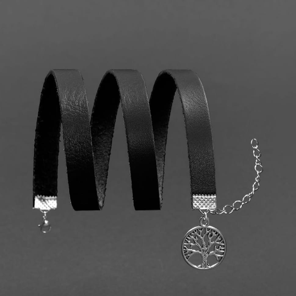 Жіночий шкіряний браслет.