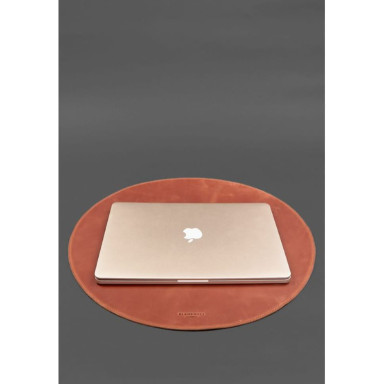 Desk set made of genuine leather 1.2 light brown Crazy Horse
