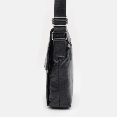 Men's leather bag Keizer K13107bl-black