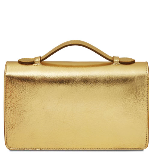 Opera Metallic leather with chain strap