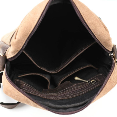 Mens canvas shoulder bag TARWA RCc-1810-4lx