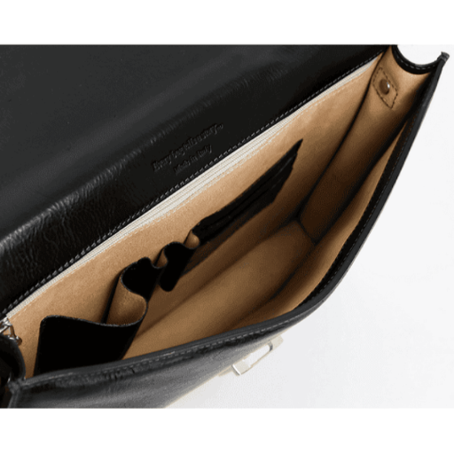 Шкіряний портфель - The Sound of the Mountain - чорний 5194201 Time Resistance