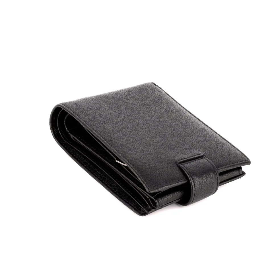 Стильный мужской кожаный кошелёк Marco Coverna B005-805 Black