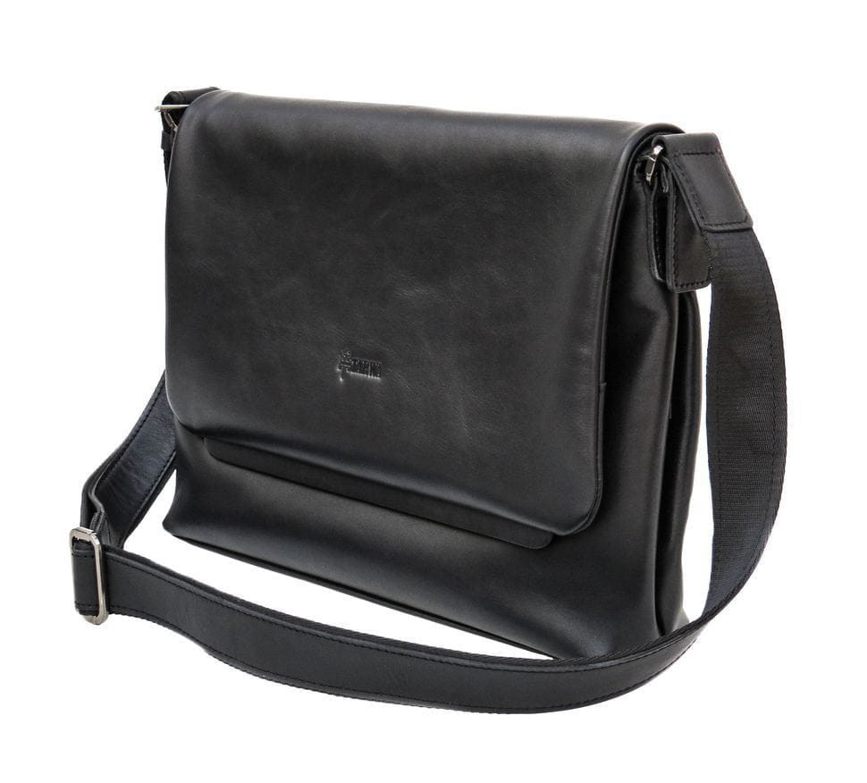 GA-7778-4lx TARWA men's leather shoulder bag with a flap