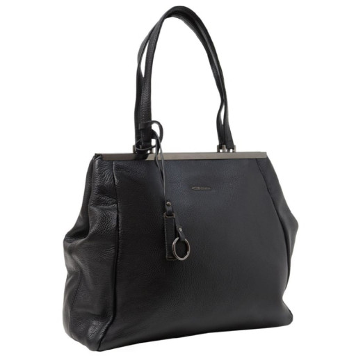 Сумка жіноча шкіряна GIORGIO FERRETTI GF2019055-1 чорна