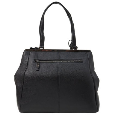 Сумка жіноча шкіряна GIORGIO FERRETTI GF2019055-1 чорна