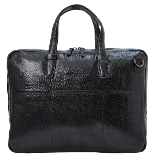 Сумка м'яка шкіряна Tony Bellucci 5136-893 чорний флотар