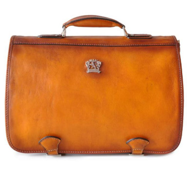 Pratesi BCO610 - Business Bag Secchieta in cow leather Bruce Cognac