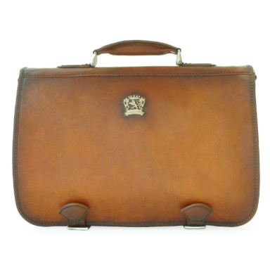 Pratesi BCO610 - Business Bag Secchieta in cow leather Bruce Cognac