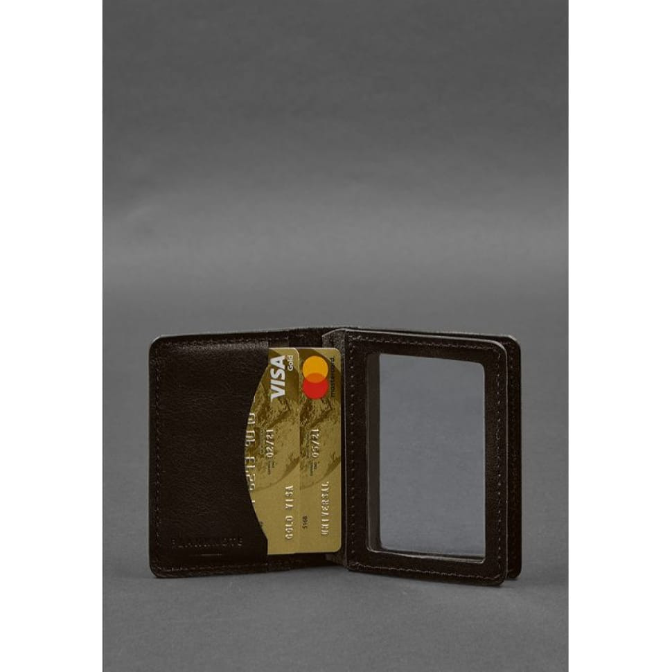 Шкіряна обкладинка для посвідчення водія, ID і пластикових карток 2.0 коричнева