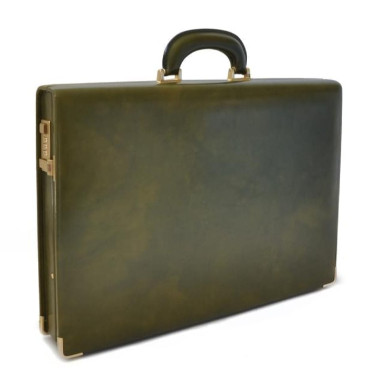 Pratesi RVS317/7 - Machiavelli Slim Attach Case in cow leather Radica Dark Green
