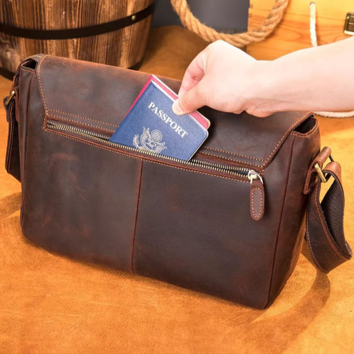 Чоловічі шкіряні сумки через плече Bexhill bx6033