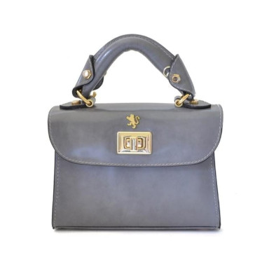 Pratesi RGR280/20 - Lucignano Small Handbag in cow leather Bruce Gray