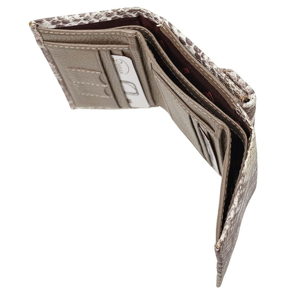 Кошелек женский кожа Desisan 305-755 золотисто-серая змея