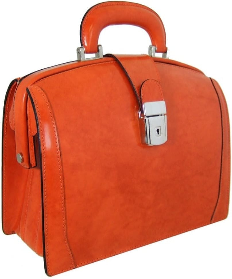Pratesi RAR120/29T - Miss Brunelleschi R120/29T Bag in cow leather Radica Orange