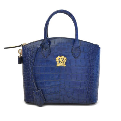 Pratesi KBL348/P - Versilia King Small Woman Bag in cow leather King Blue