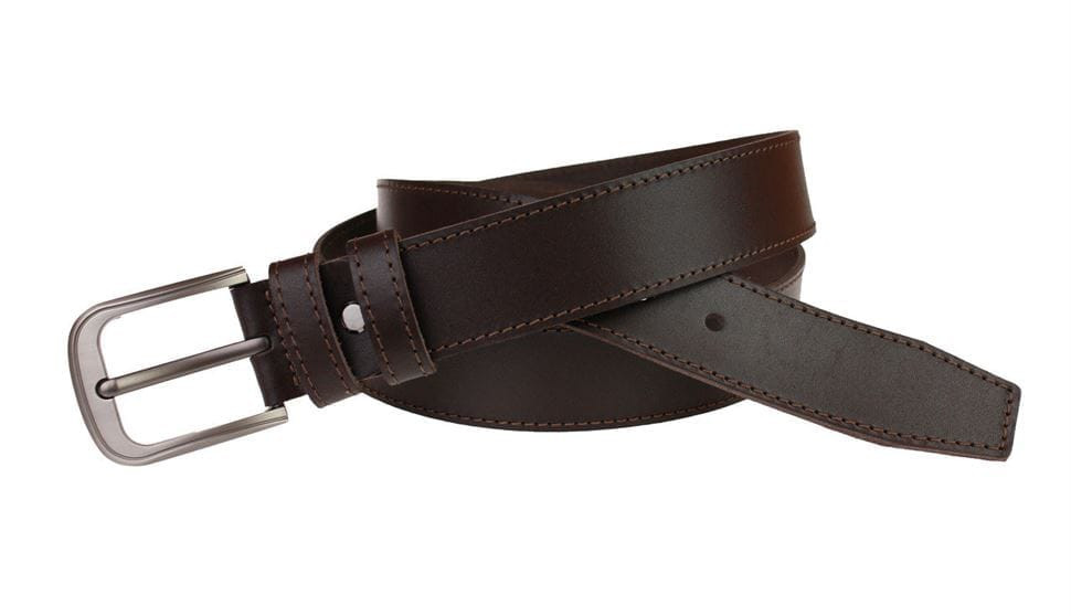 Ремінь чоловічий шкіряний джинсовий одна строчка SULLIVAN RMK-12 (7.5) 115-150 см коричневий