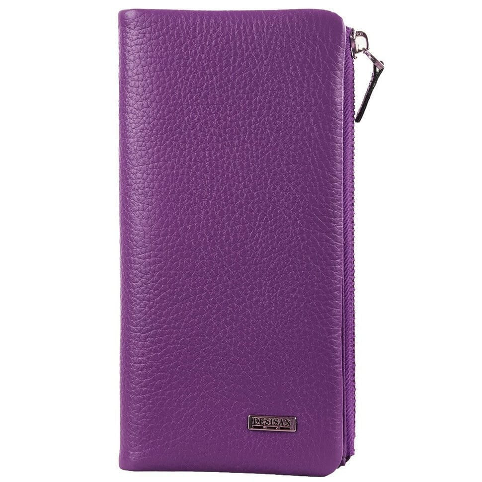 Гаманець жіночий шкіряний Desisan 754-413 фіолетовий флотар