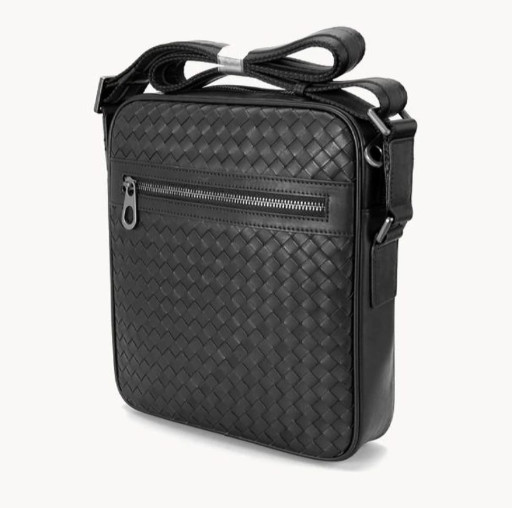 Сумка через плече плетена шкіряна Tiding 1145