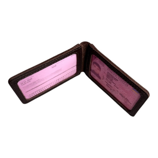 Шкіряна обкладинка для прав та техпаспорту з двома прозорими вікнами Newery N2016NKC