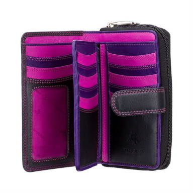 Гаманець жіночий Visconti R13 Carmelo c RFID (Black Berry)