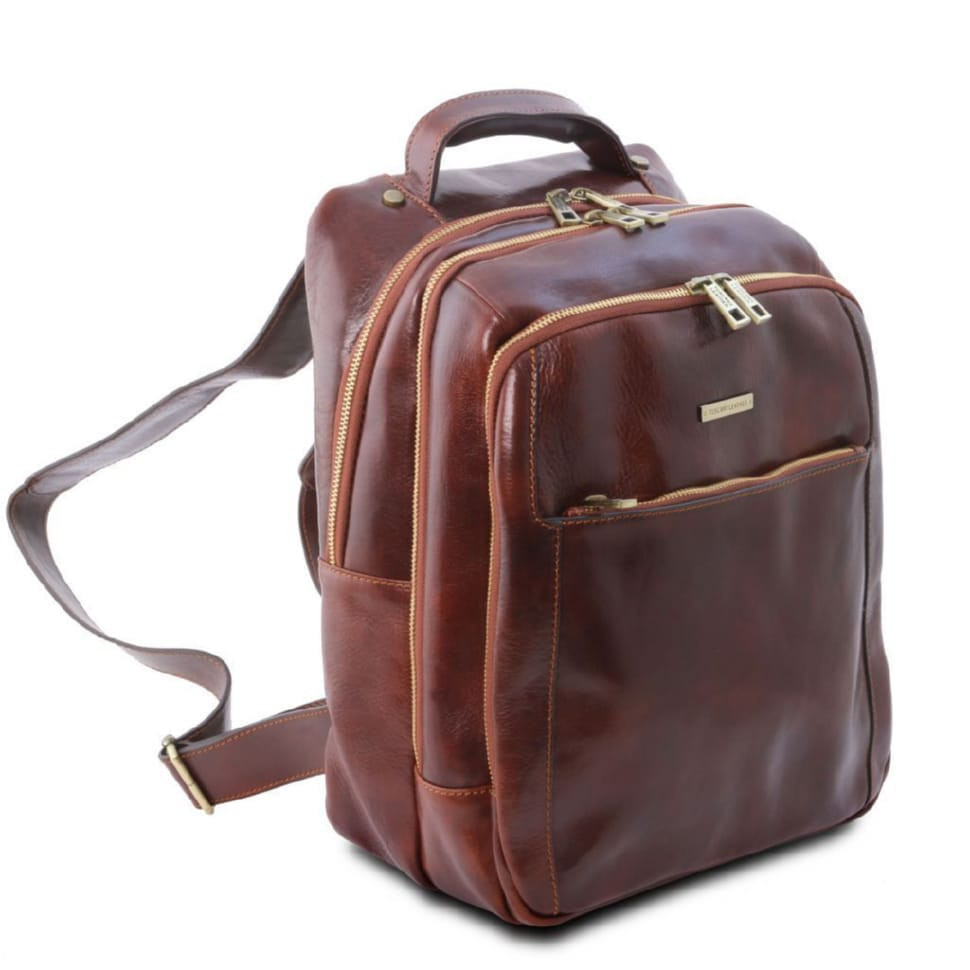 Рюкзак кожаный на три отделения PHUKET от Tuscany TL141402