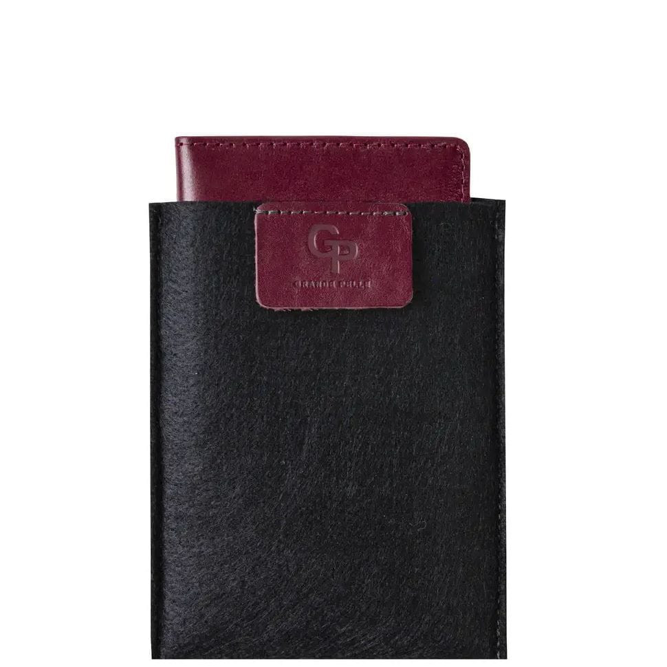 Leather passport cover Grande Pelle 252665 powder