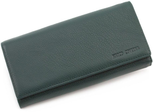 Зелений шкіряний гаманець на магніті Marco Coverna mc1413-7