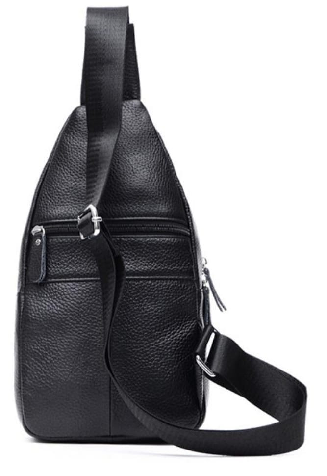 Чоловічий шкіряний рюкзак на одну шлейку Tiding Bag M38-8151A