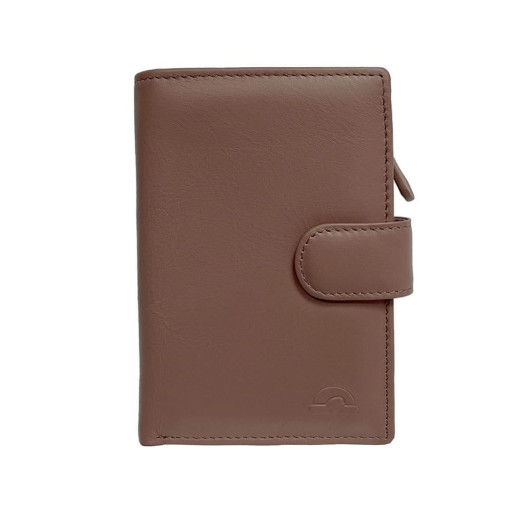 Шкіряне портмоне New Rainbow 1654 rosa antico пудровий