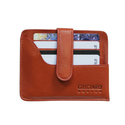 Кредитниця шкіряна Giugiaro 2895 rosso червоний