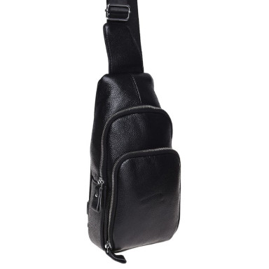 Мужской кожаный рюкзак Borsa Leather K15058-black