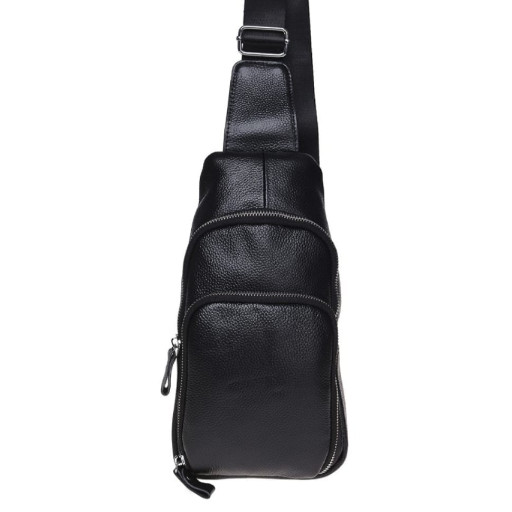 Чоловік шкіряний рюкзак Borsa Leather K15058-black