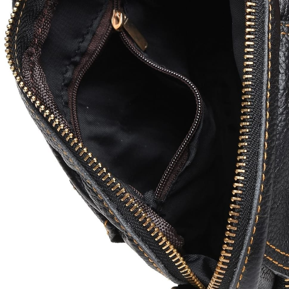 Чоловіча шкіряна сумка через плече Keizer K1660-black