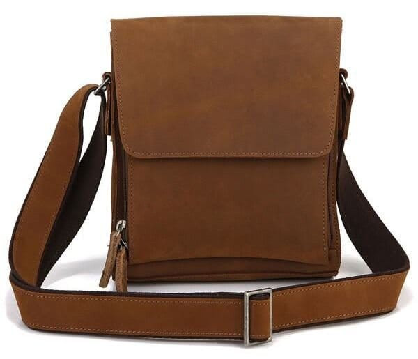 Men's bag Vintage 14159 made of vintage leather Brown
