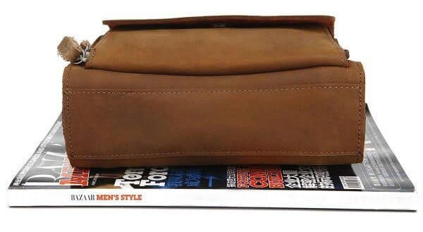 Men's bag Vintage 14159 made of vintage leather Brown