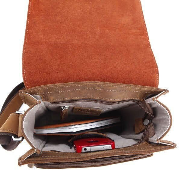 Men's bag Vintage 14159 made of vintage leather Brown